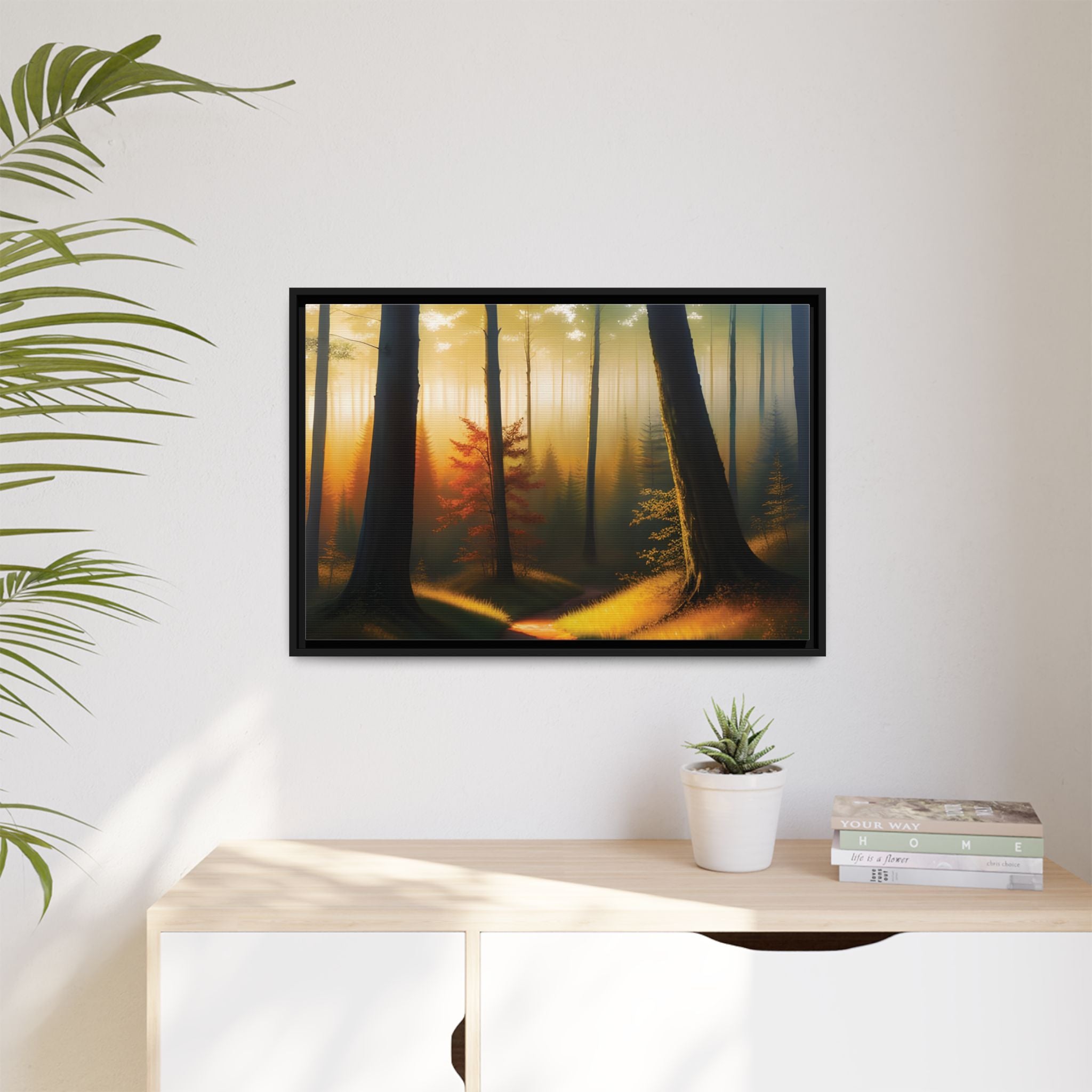 Wall Art Print - Misty Forest Sunrise