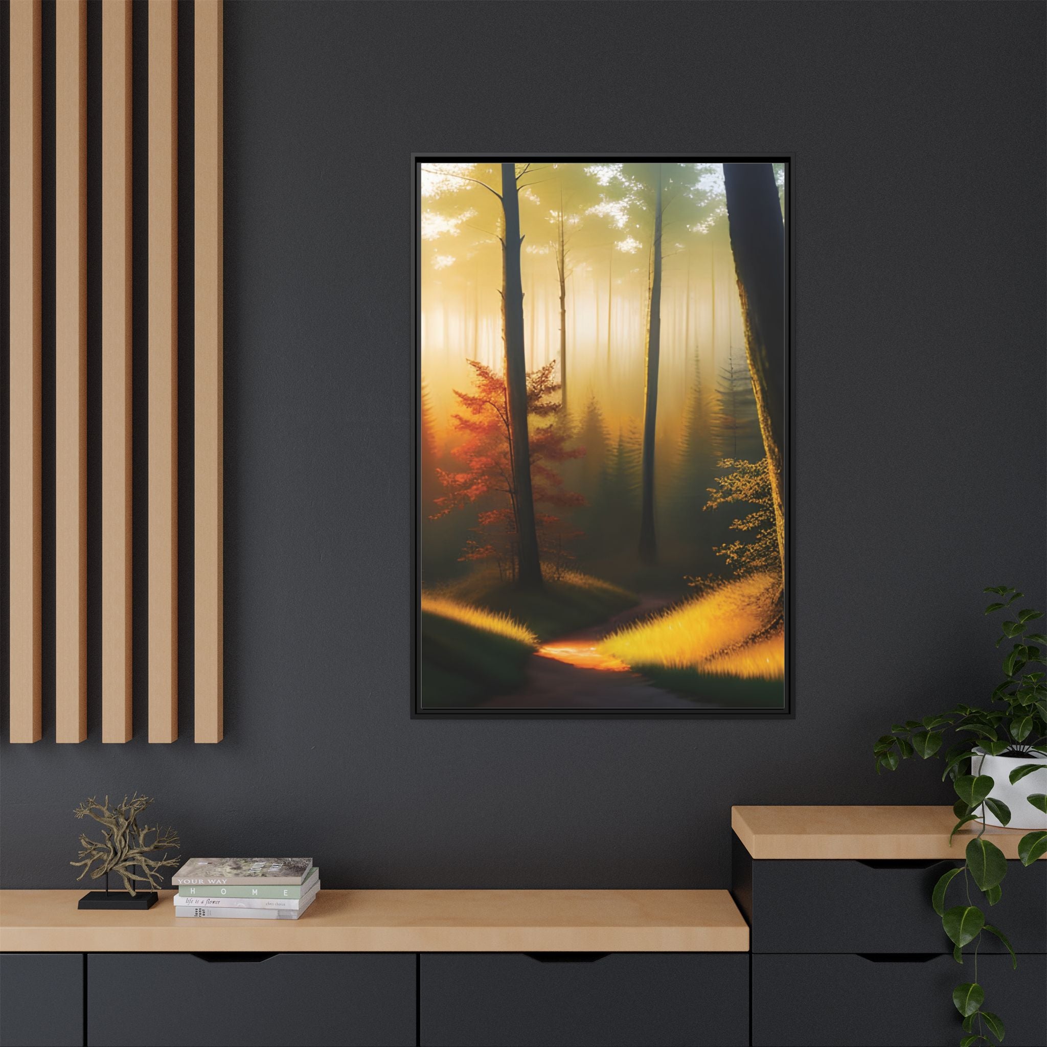 Wall Art Print - Misty Forest Sunrise