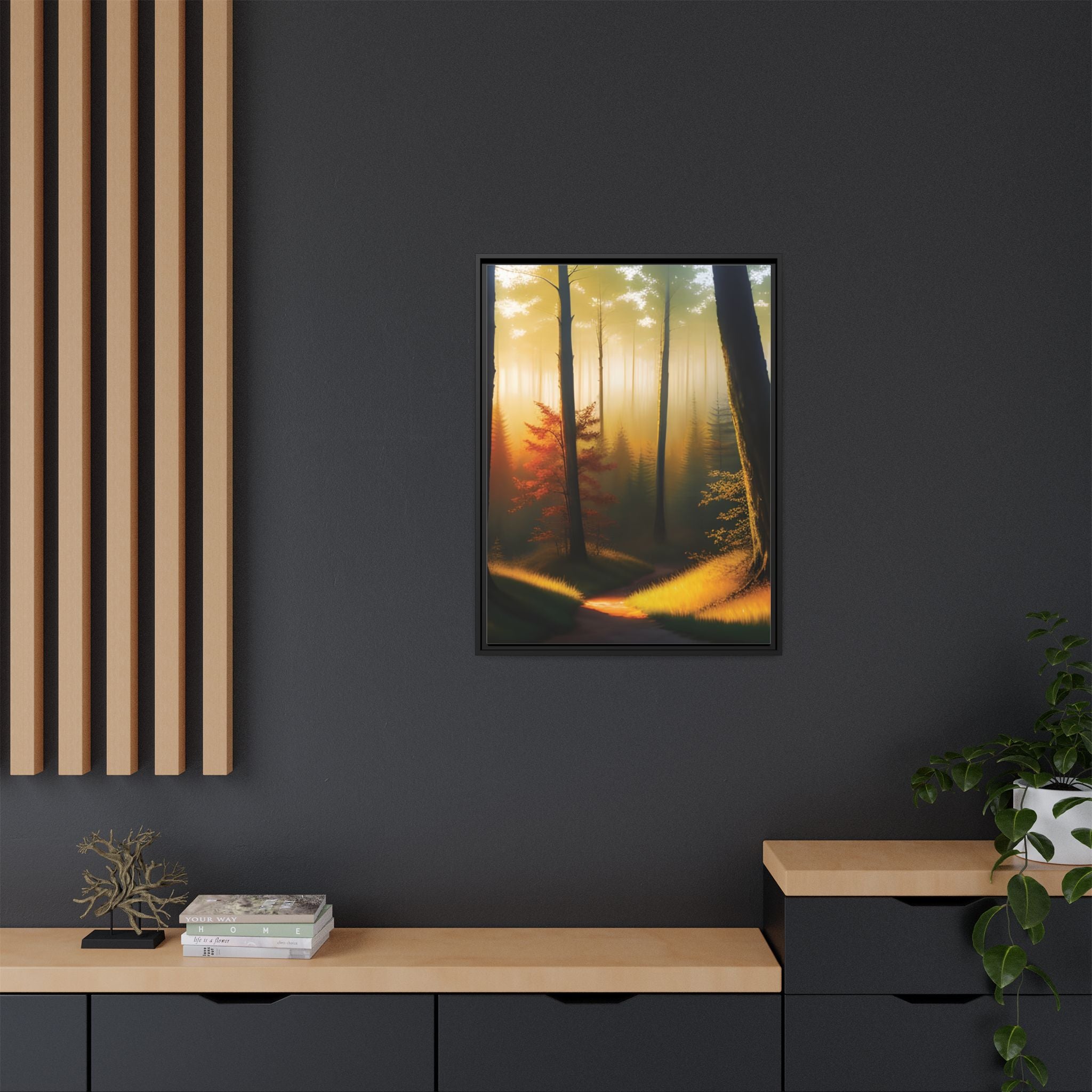 Wall Art Print - Misty Forest Sunrise