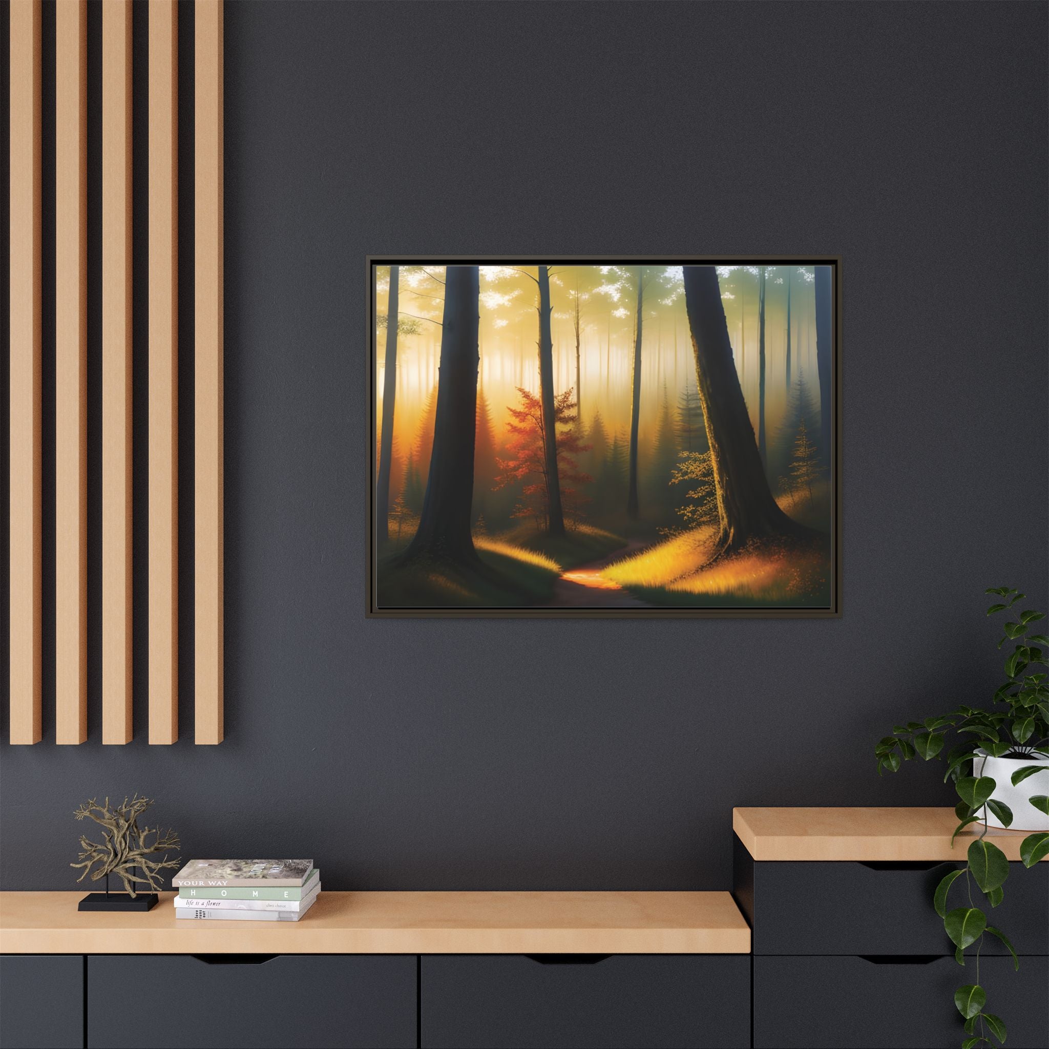 Wall Art Print - Misty Forest Sunrise