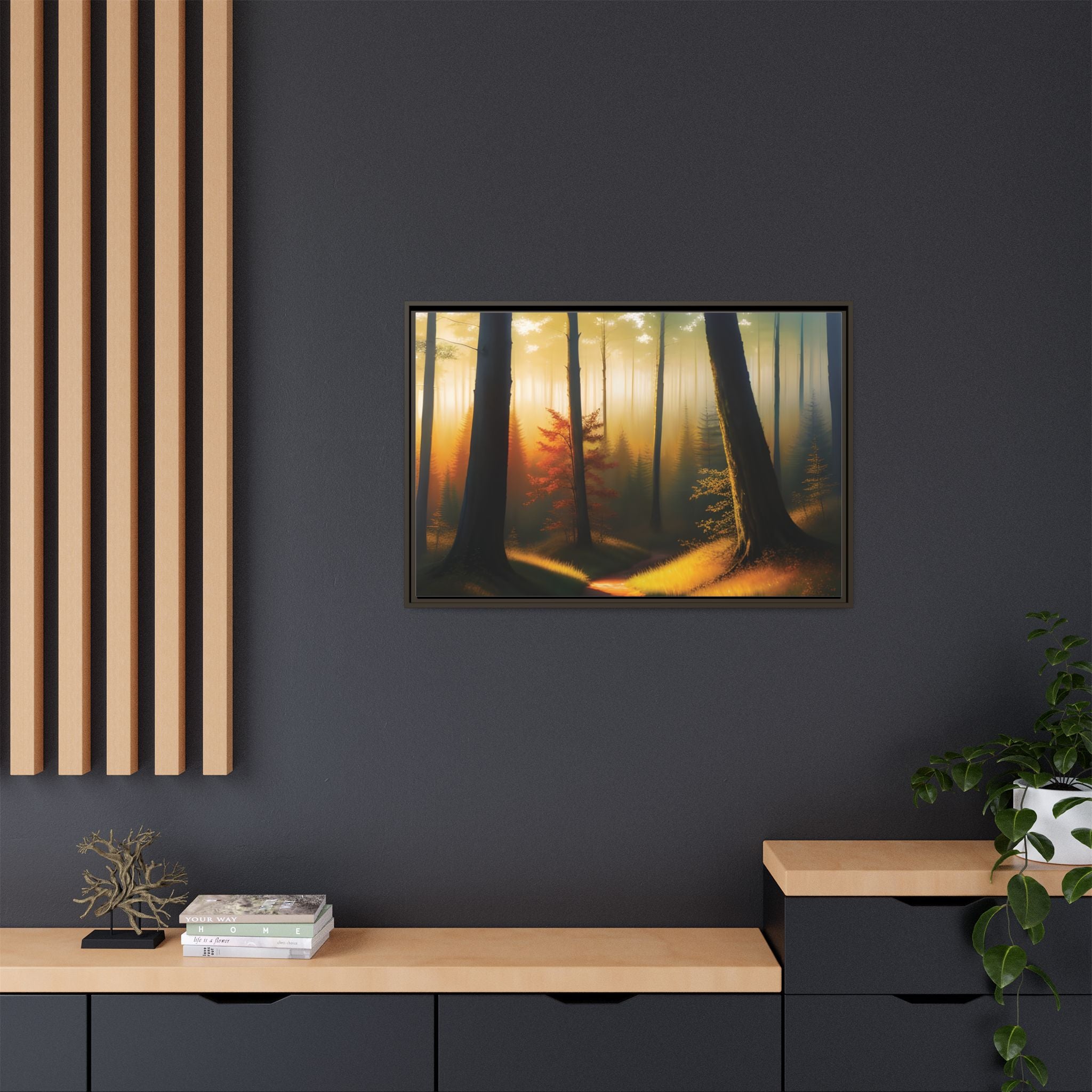 Wall Art Print - Misty Forest Sunrise