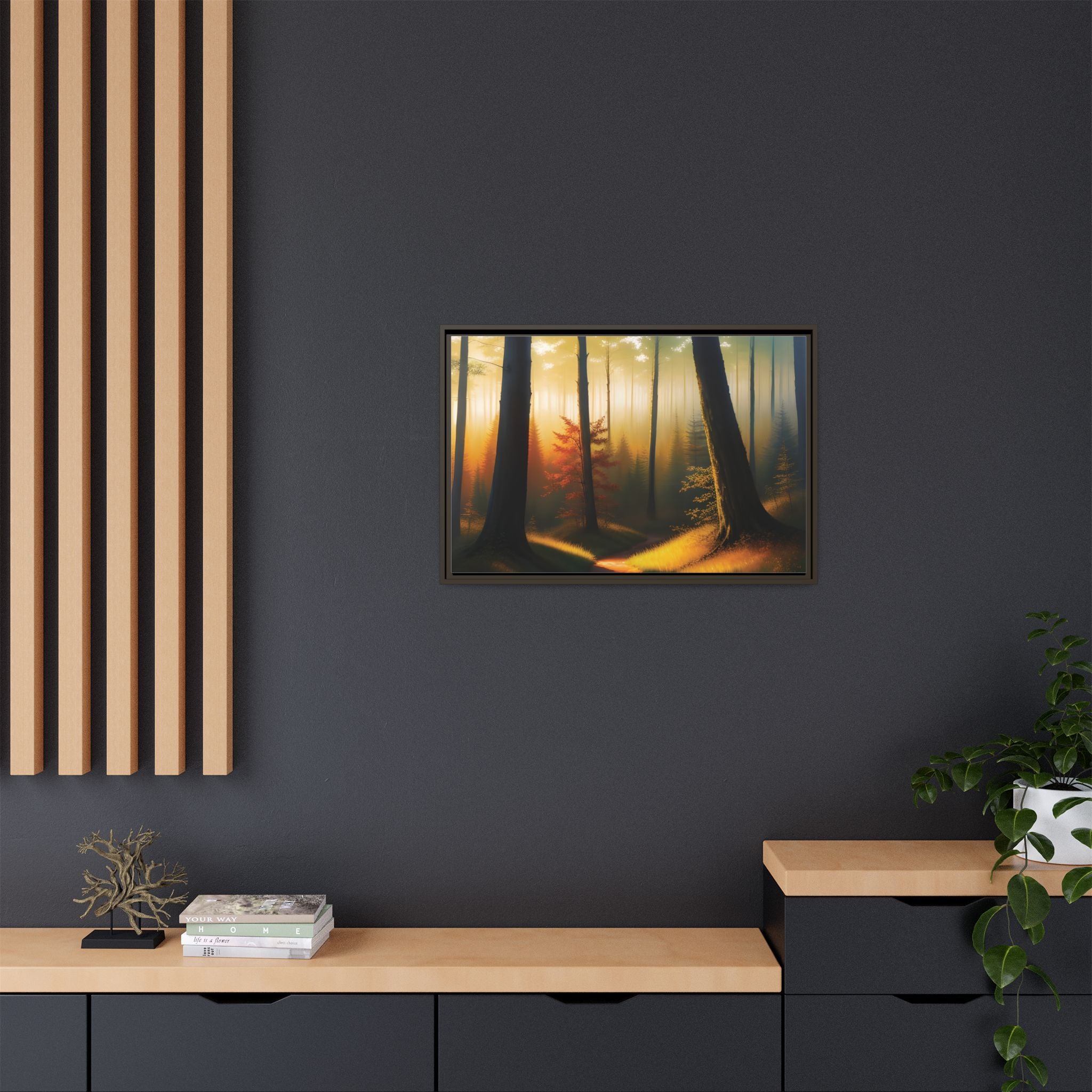 Wall Art Print - Misty Forest Sunrise