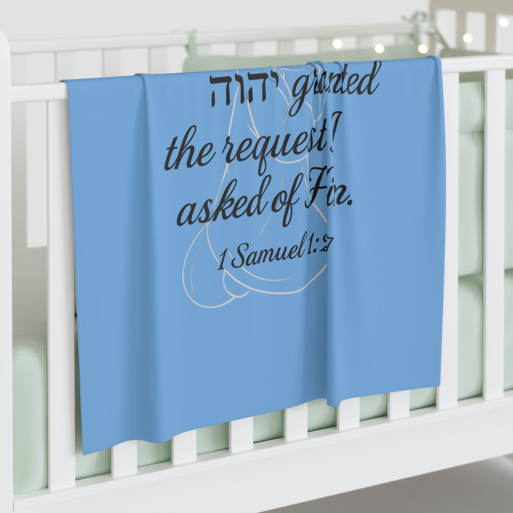 1 Samuel 1:27 Scripture Swaddle Blanket