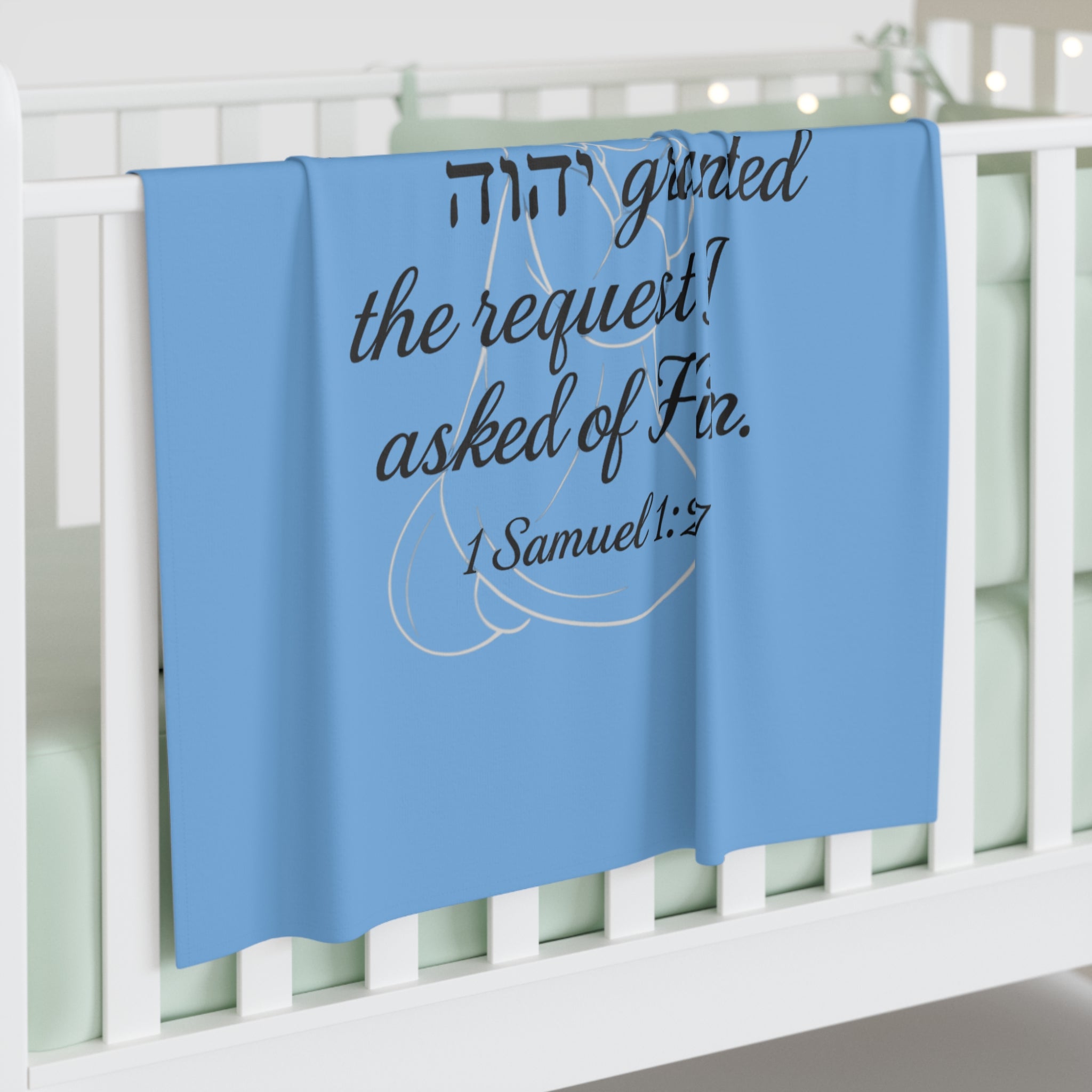 1 Samuel 1:27 Scripture Swaddle Blanket