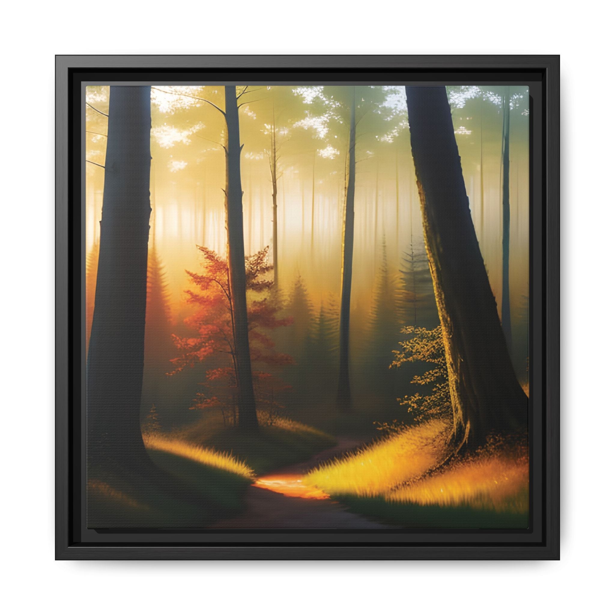 Wall Art Print - Misty Forest Sunrise
