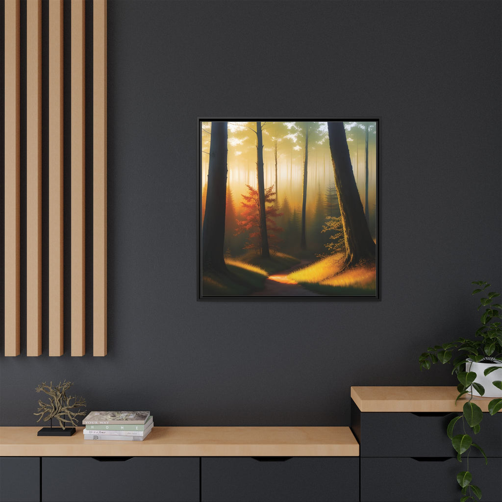 Wall Art Print - Misty Forest Sunrise