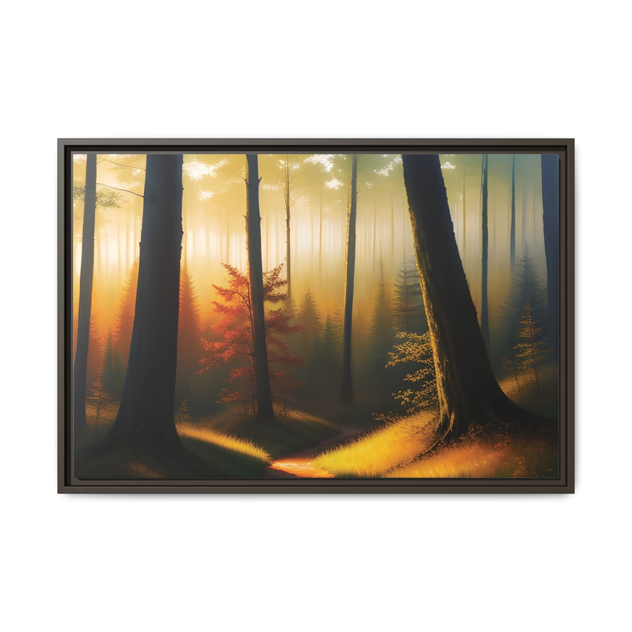 Wall Art Print - Misty Forest Sunrise