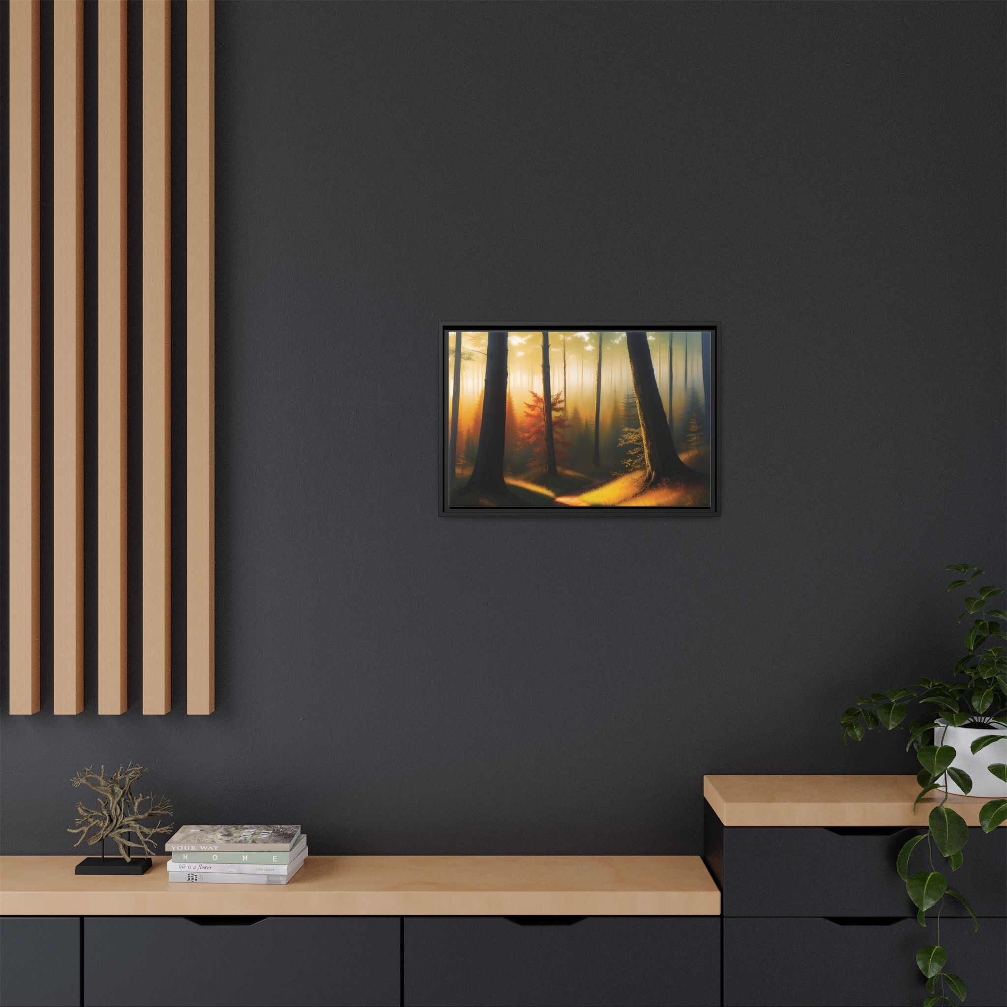Wall Art Print - Misty Forest Sunrise