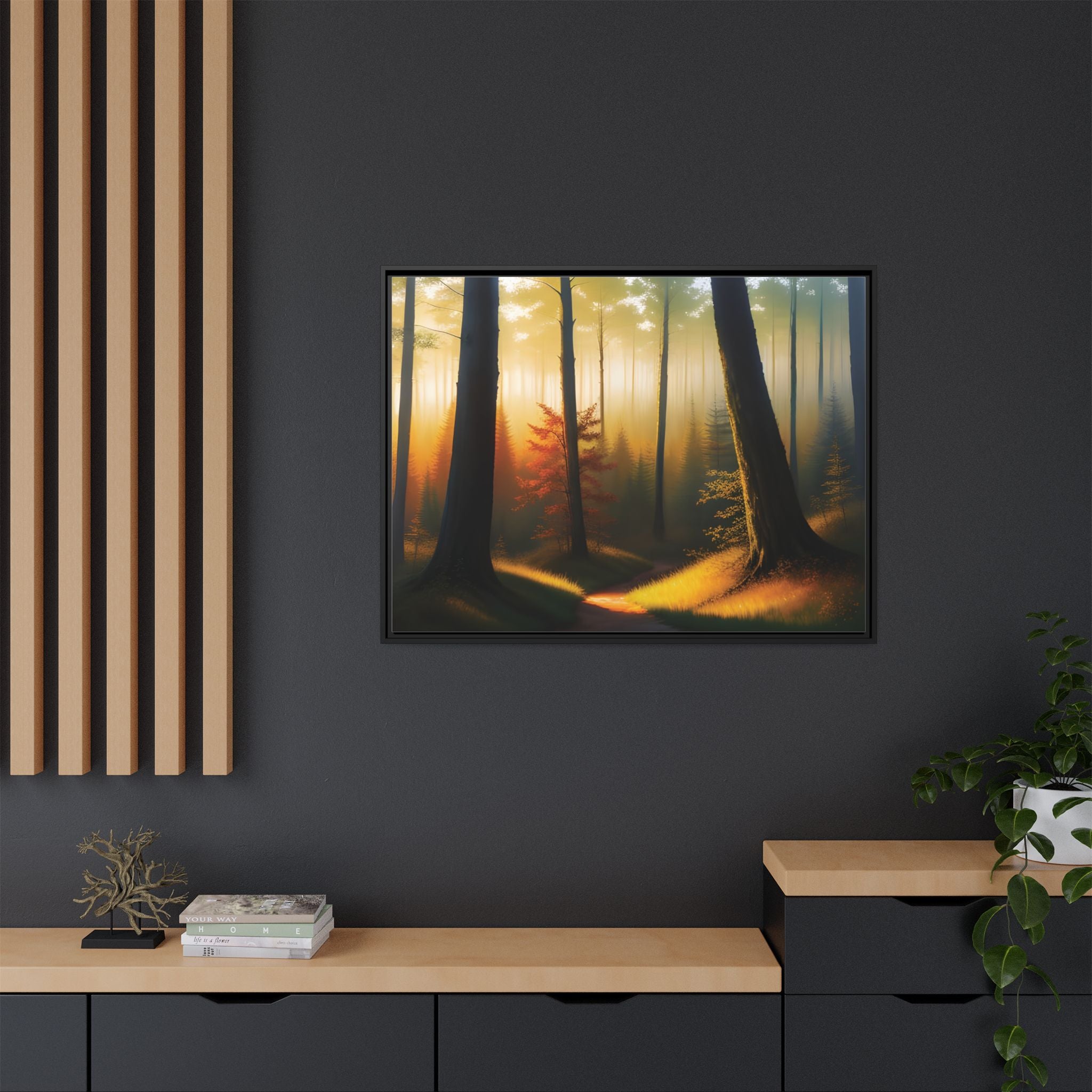 Wall Art Print - Misty Forest Sunrise