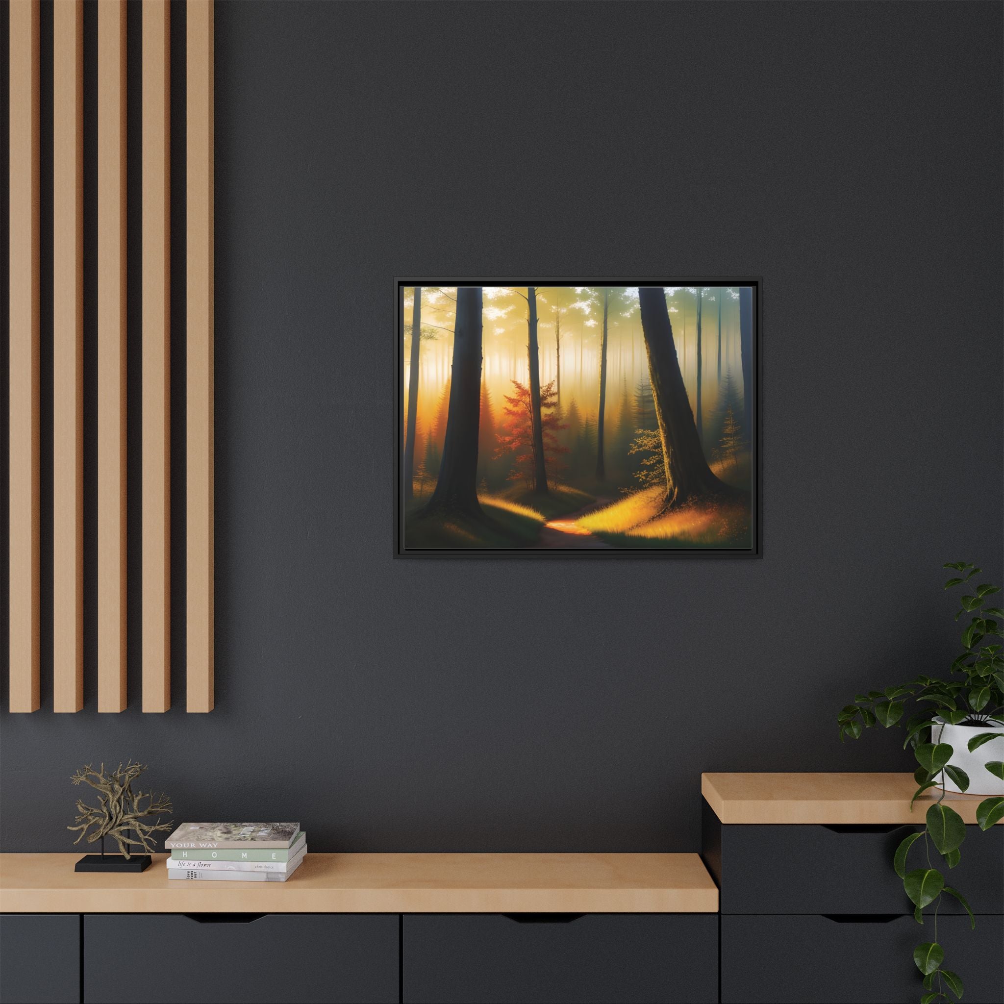 Wall Art Print - Misty Forest Sunrise
