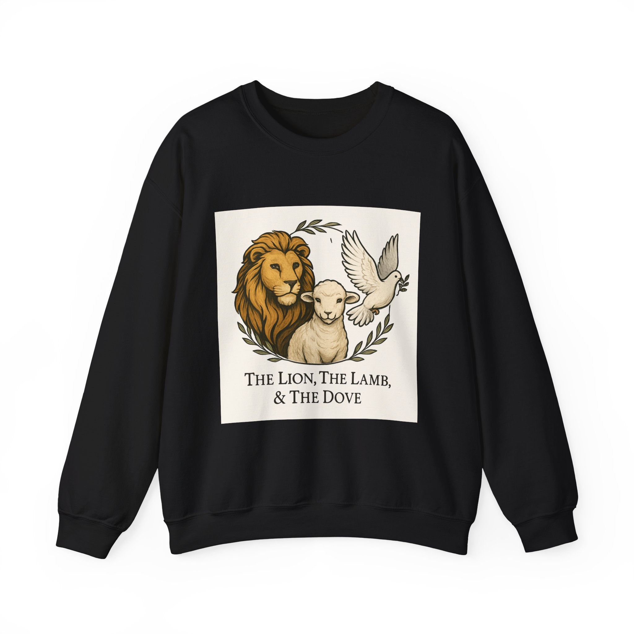 Sweatshirt - The Lion, The Lamb, & The Dove Unisex Heavy Blend™ Crewneck