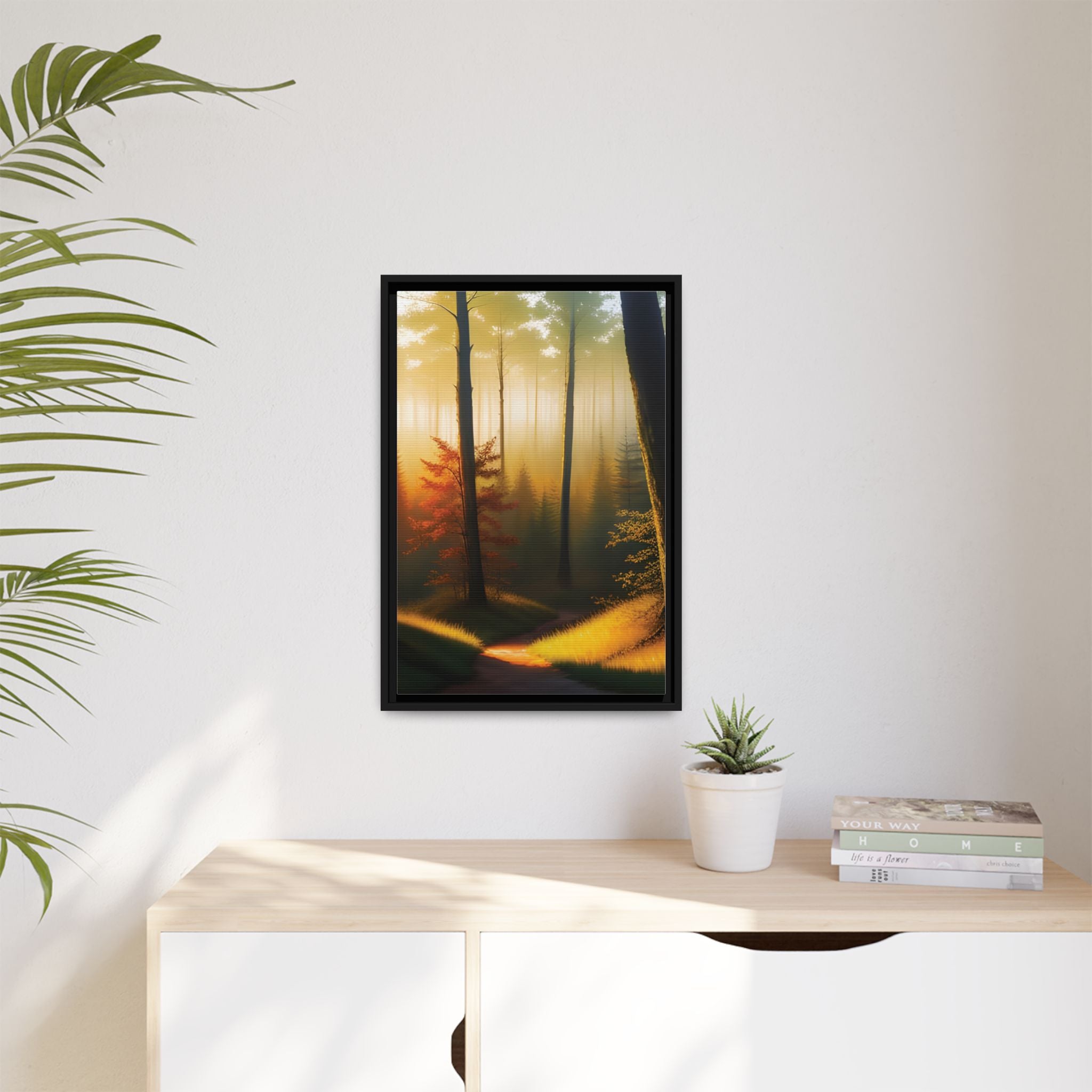 Wall Art Print - Misty Forest Sunrise