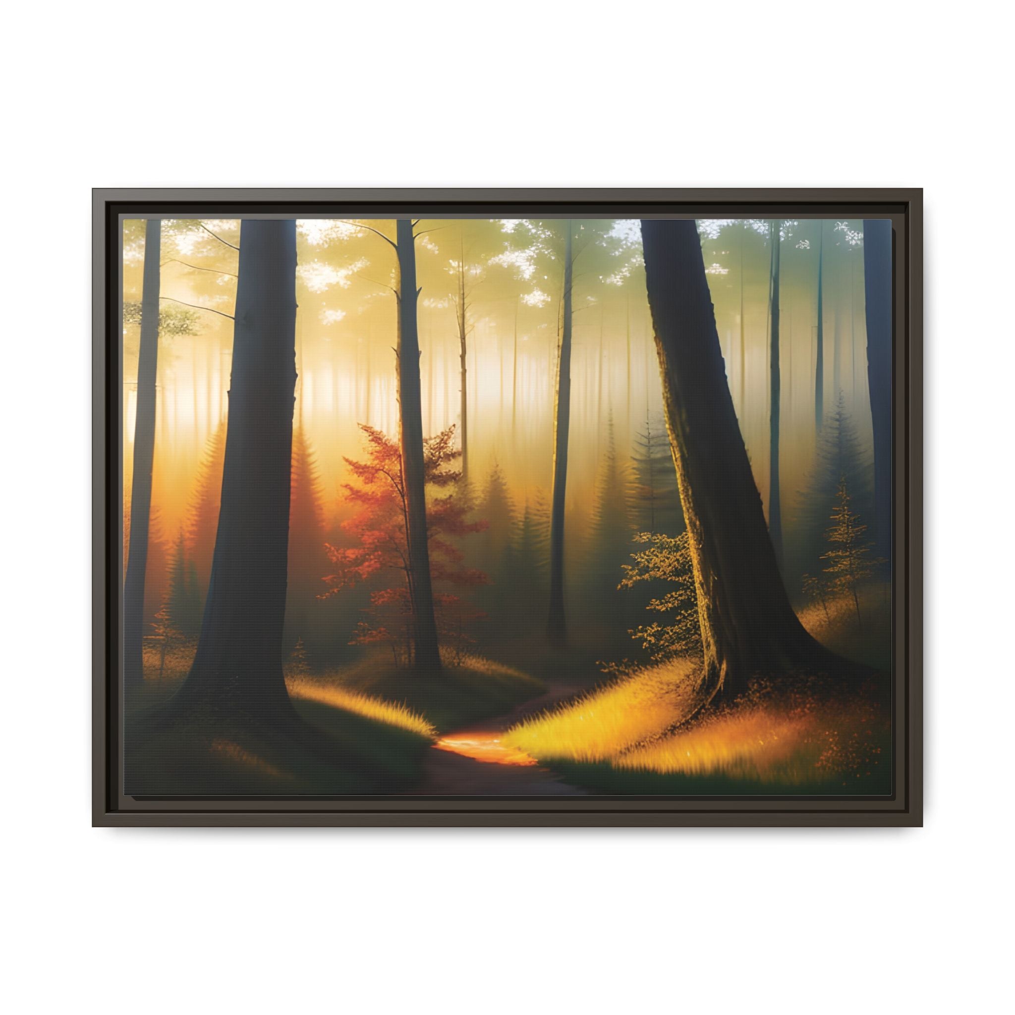 Wall Art Print - Misty Forest Sunrise