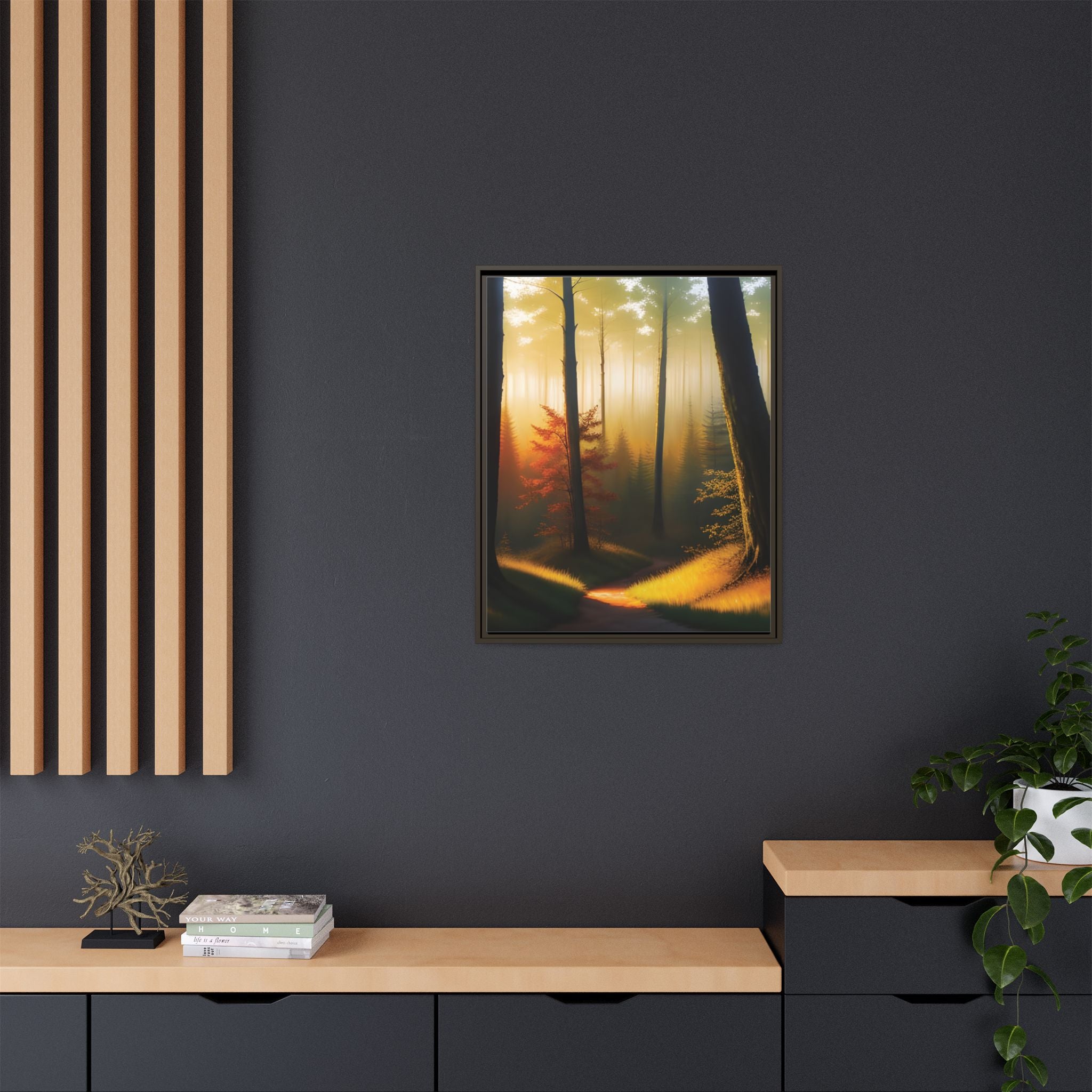 Wall Art Print - Misty Forest Sunrise