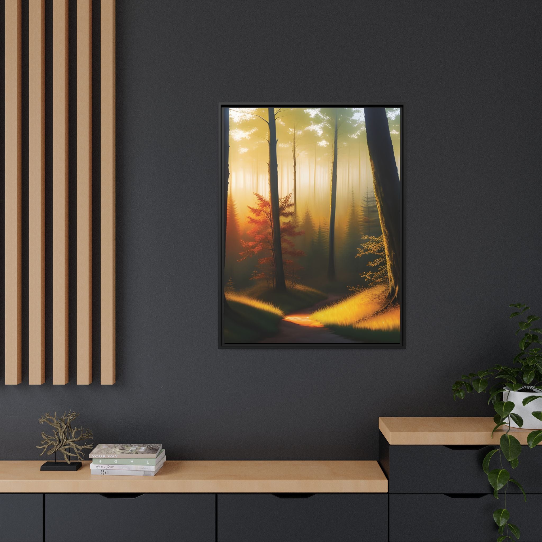 Wall Art Print - Misty Forest Sunrise